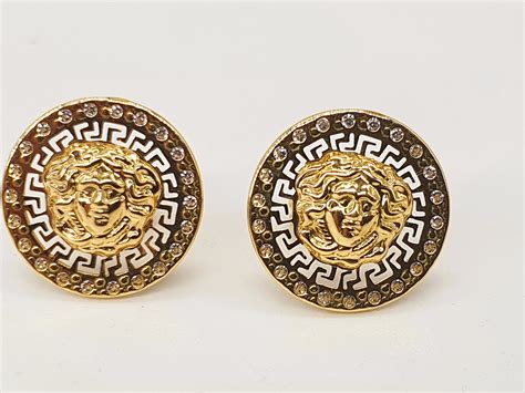 pendientes de versace hombre